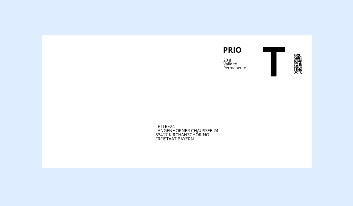 Image d'une lettre retour T.